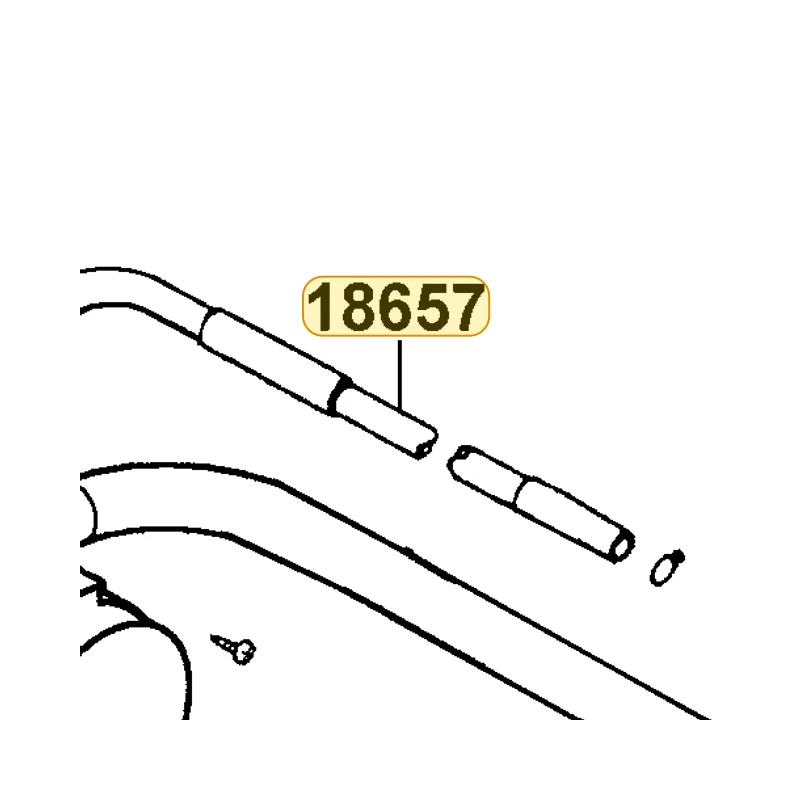 18657-KHD8-900 TUBE ASSY AICV-INLET PIPE — diagram cutout