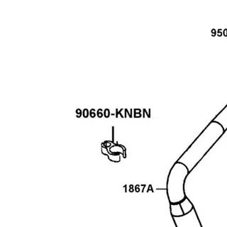 90660-KNBN-921 CLAMP TUBE — diagram cutout