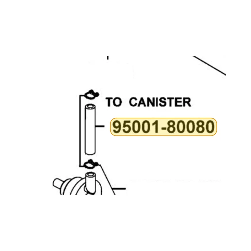 95001-80080-40 TUBE FUEL 8*80 — diagram cutout