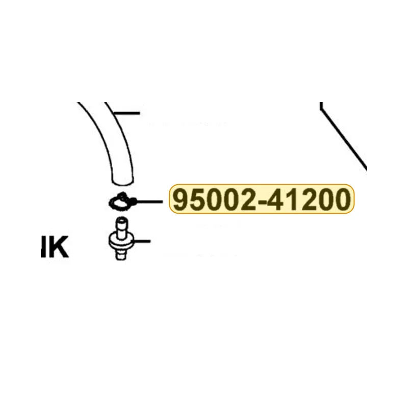 95002-41200-08 FUEL TUBE CLAMP — diagram cutout