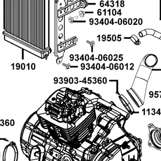 93903-45360 SCREW TAPPING 5*16 — diagram cutout