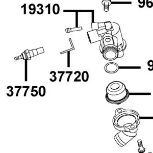 37720-KGB5-900 EARTH TERMINAL THERMO — diagram cutout