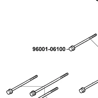 96001-06100-06 BOLT FLANGE SH 6X100 — diagram cutout
