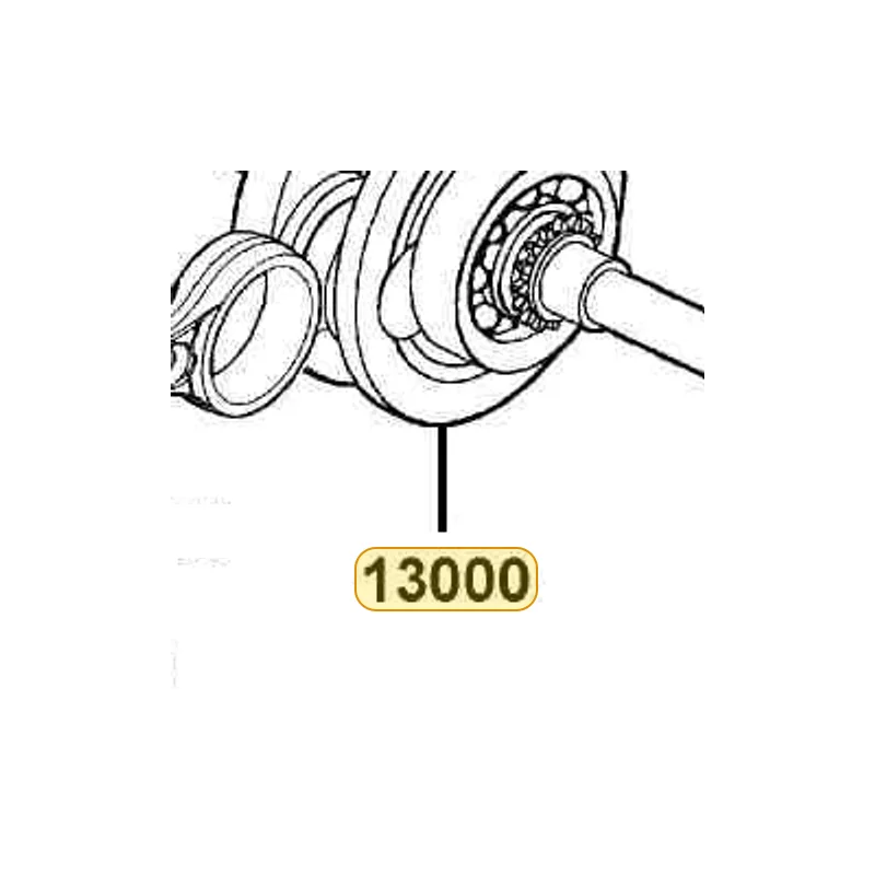 13000-KHE7-910 CRANK SHAFT COMP — diagram cutout