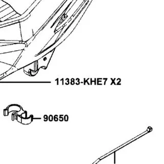 11383-KHE7-900 CLAMPER RR BRK HOSE — diagram cutout