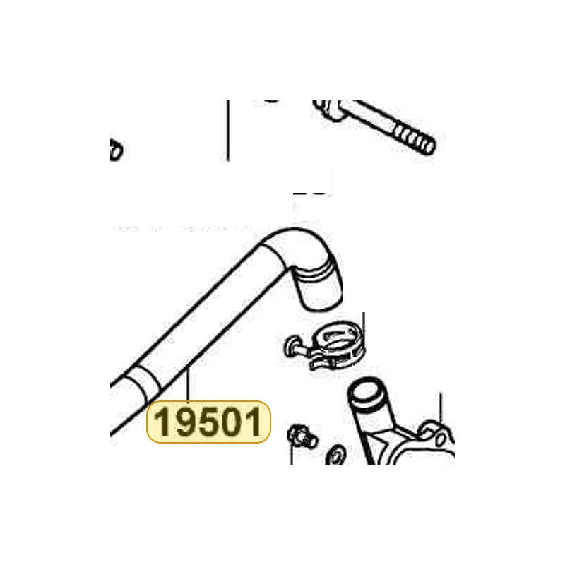 19501-KHE7-900 HOSE A WATER — diagram cutout