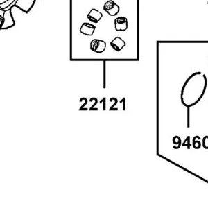 22121-KHE7-305 ROLLER SET WEIGHT (1SET:6PCS) — diagram cutout