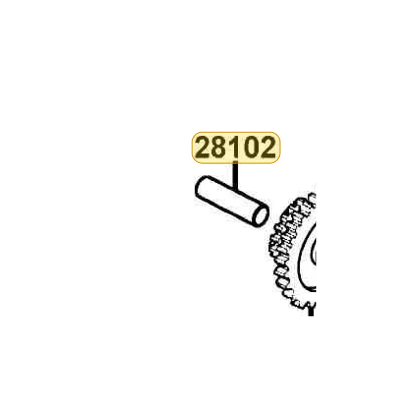 28102-KHE7-900 SHAFT STARTER REDUCTION GEAR — diagram cutout