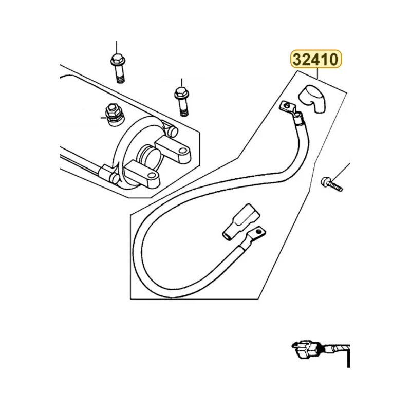 32410-KHE7-900 CABLE STARTER MOTOR — diagram cutout