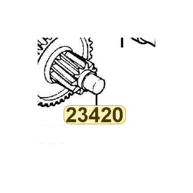 23420-KHE7-910 SHAFT COMP COUNTER — diagram cutout
