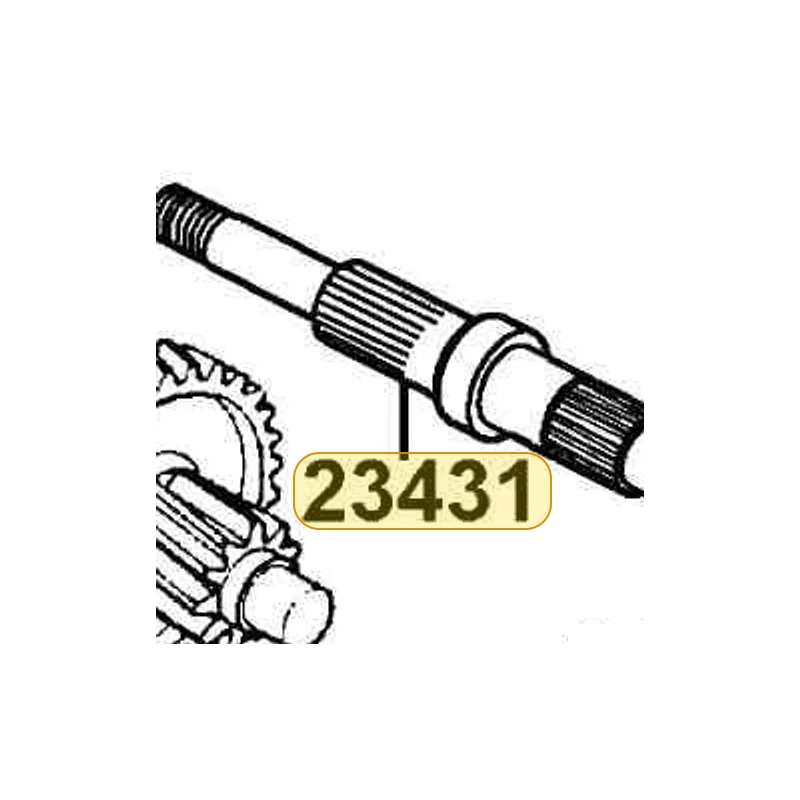 23431-KHE7-900 SHAFT FINAL — diagram cutout