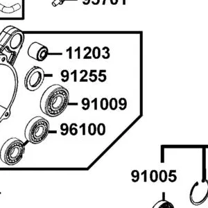 91009-KHE7-900 BRG BALL RADIAL 6205LLU — diagram cutout