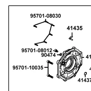 95701-08030-06 BOLT FLANGE 8*30 — diagram cutout