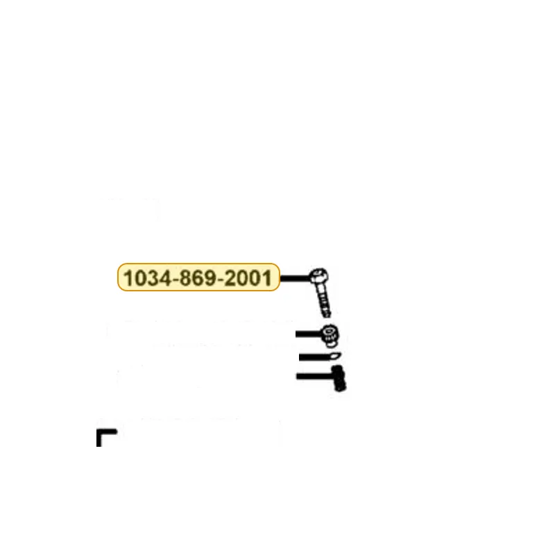 1034-869-2001 SCREW SET — diagram cutout