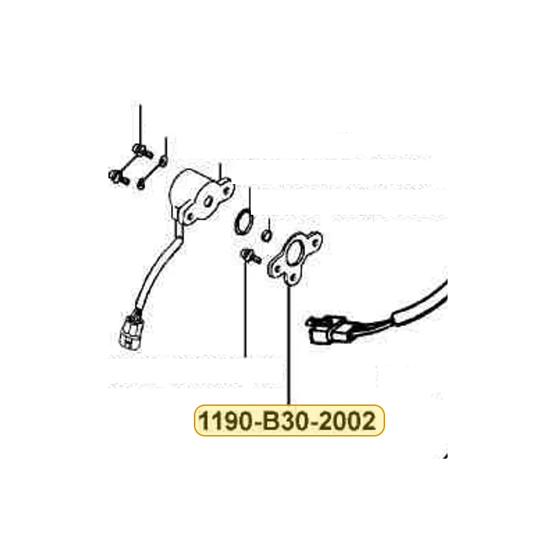 1190-B30-2002 STAY PLATE — diagram cutout