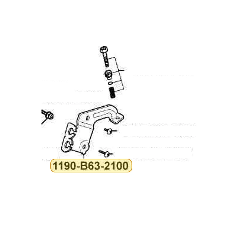 1190-B63-2100 STAY PLATE SET — diagram cutout