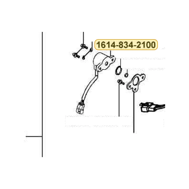 1614-834-2100 THROTTLE SENSOR — diagram cutout