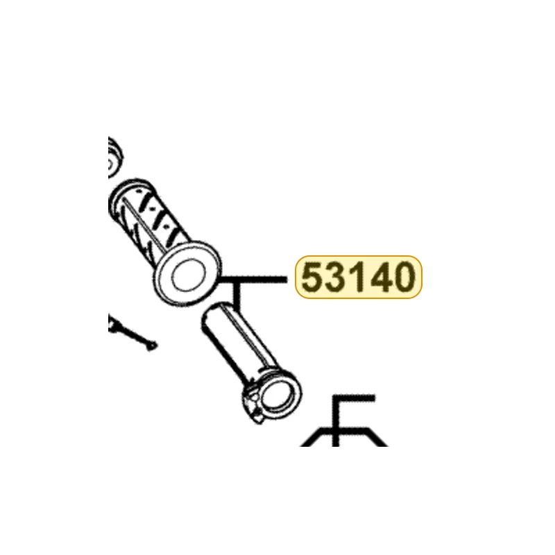 53140-KHE7-900-N1R GRIP COMP THROT (Black) — diagram cutout