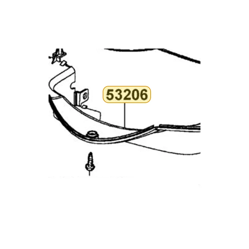 53206-KHD8-E00-N1R COVER HANDLE LOW (Black) — diagram cutout