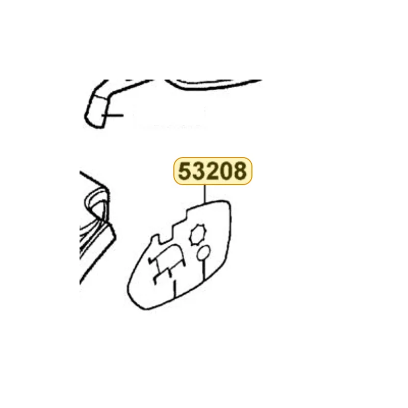 53208-KHE7-900 HEAT GUARD HANDLE — diagram cutout