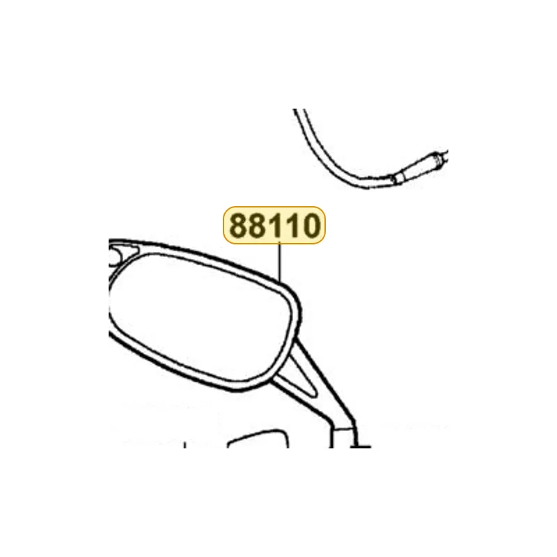 88110-KHD8-900-B5P MIRROR ASSY R BACK **(0) C.2003.09.06 (Diamand Red) — diagram cutout
