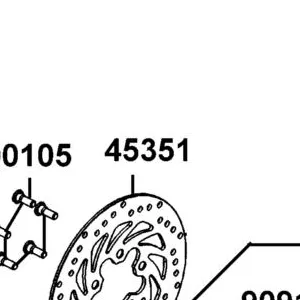 45351-KHE7-E00 DISK RR BRAKE — diagram cutout