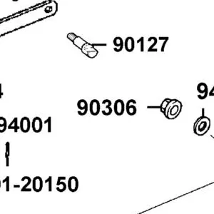90306-GLW0-90A NUT U FLANGE 12MM(C) — diagram cutout
