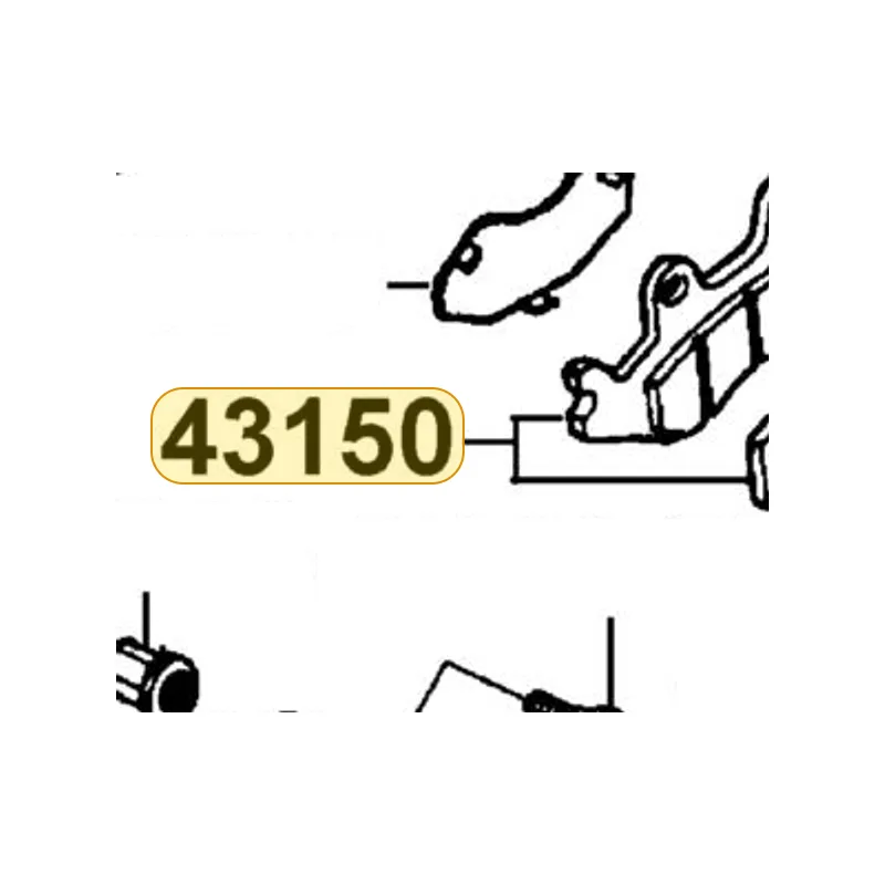 43150-KHE7-305 PAD COMP — diagram cutout
