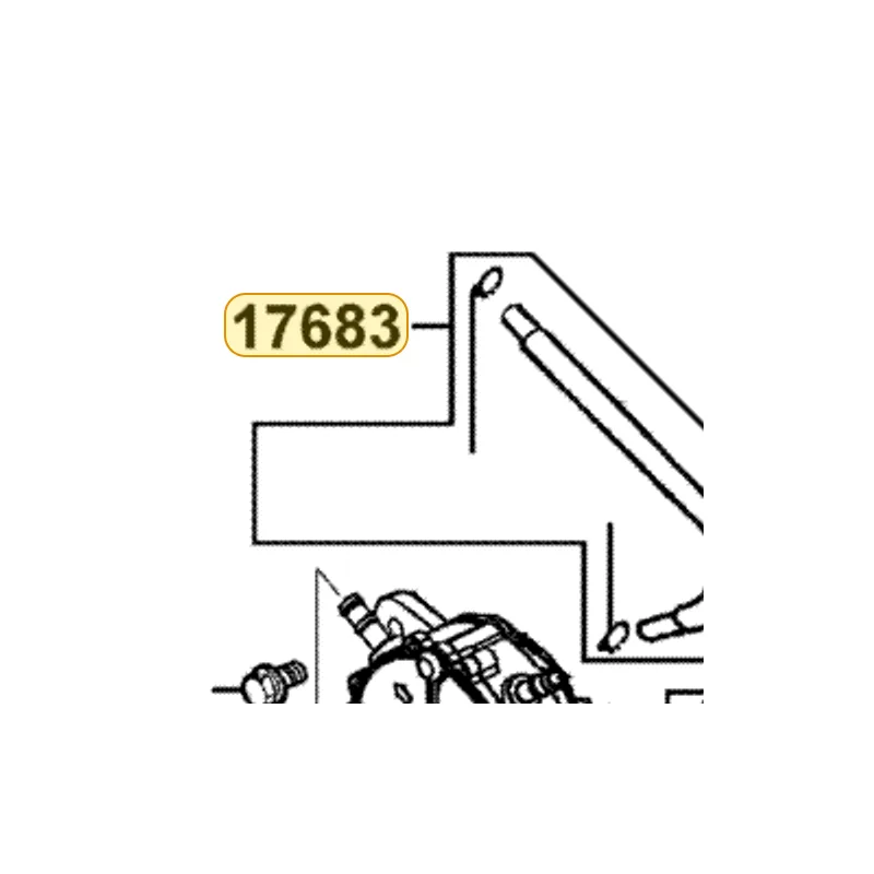 17683-KHD8-9000 TUBE ASSY FUEL PUMP - CARB — diagram cutout