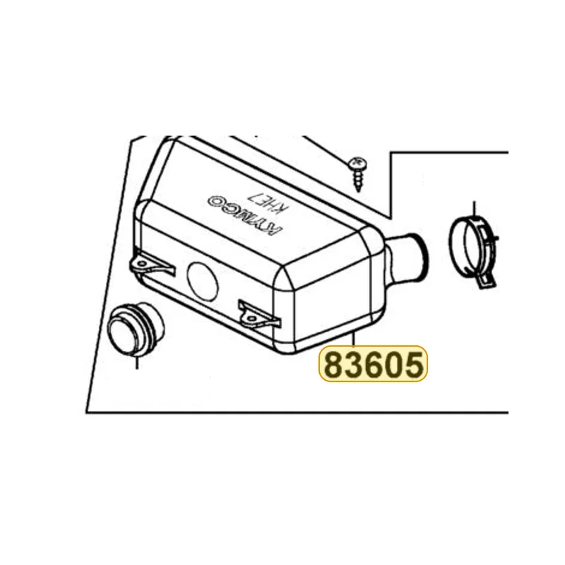 83605-KHE7-900 CHAMBER AIR/C — diagram cutout