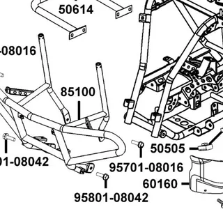 95801-08042-06 BOLT FLANGE 8*42 — diagram cutout