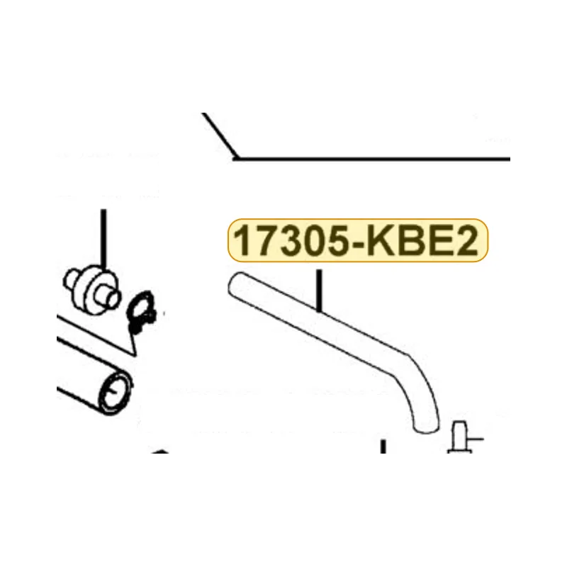 17305-KBE2-900 TUBE FUEL TANK — diagram cutout