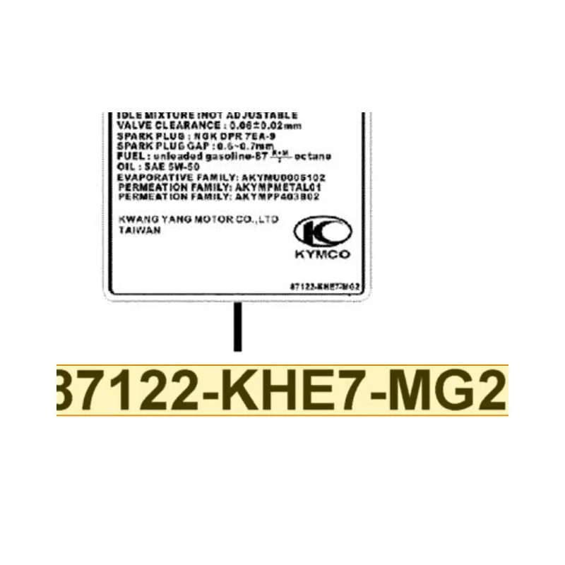 87122-KHE7-MG2-T01 MARK EVAPORATIVE E/M — diagram cutout