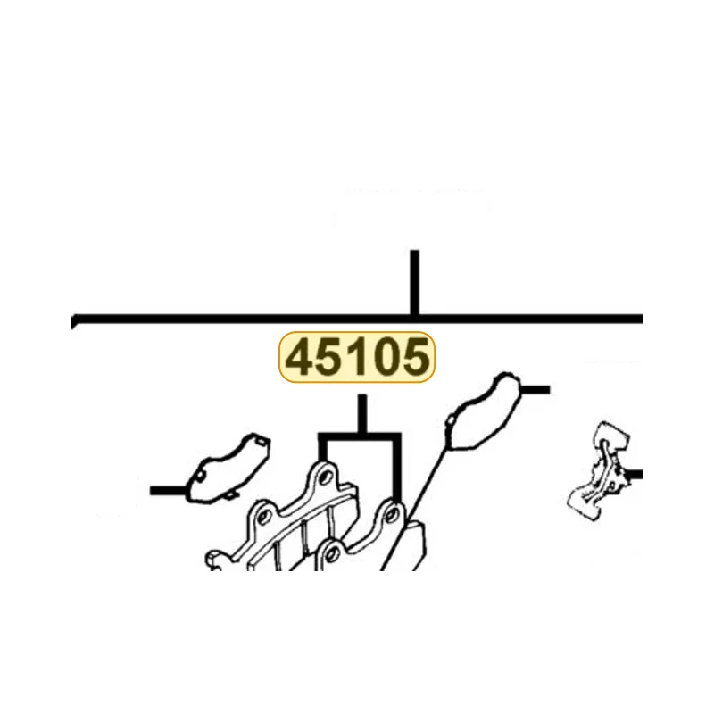 45105-KEBE-305-M2 PAD SET — diagram cutout