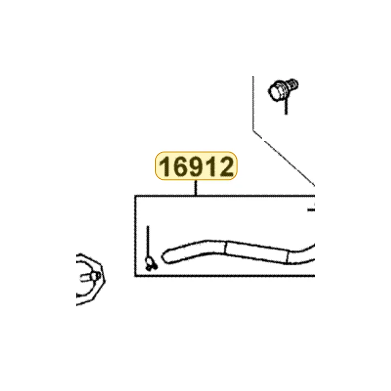 16912-KEBE-910 TUBE ASSY STRAINER TO FUEL PUMP — diagram cutout
