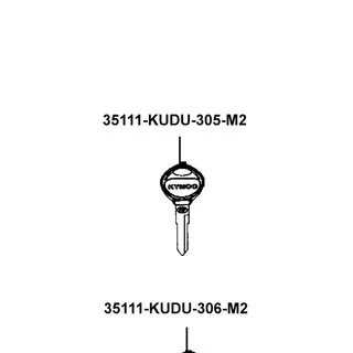 35111-KUDU-305-M2 KEY COMP (R TANGENT PLANE TJ) — diagram cutout