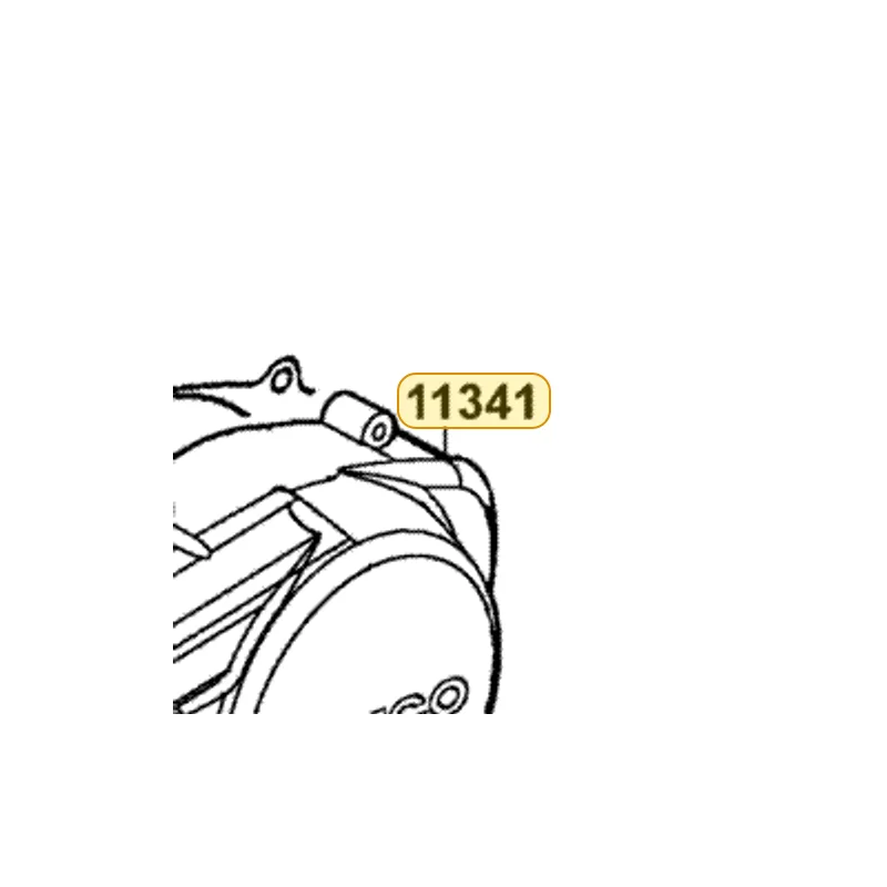 11341-KFC8-900-N8A COVER LEFT (Bright Silver) — diagram cutout