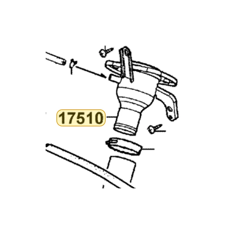 17510-KHD8-E00 PIPE ASSY FUEL FILLER — diagram cutout