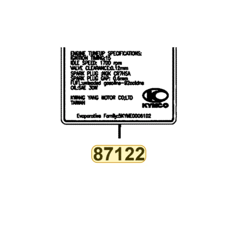 87122-KHD8-M30-T01 MARK EVAPORATIVE E/M — diagram cutout