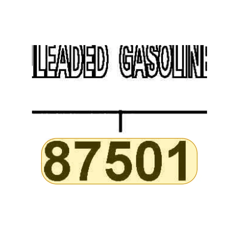 87501-KRDR-E00-T01 CAUTION USE GAS ONLY — diagram cutout