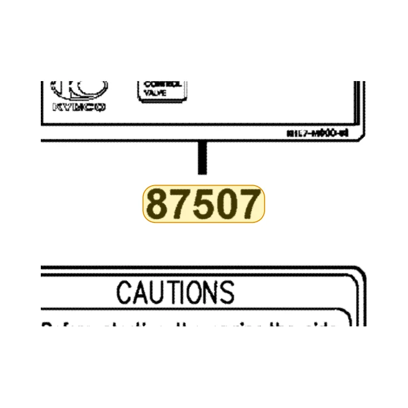 87507-KHE7-M30-T01 MARK OF CANISTER L/O — diagram cutout