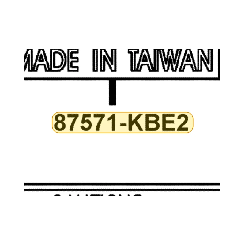 87571-KBE2-A40-T01 MARK MIT — diagram cutout