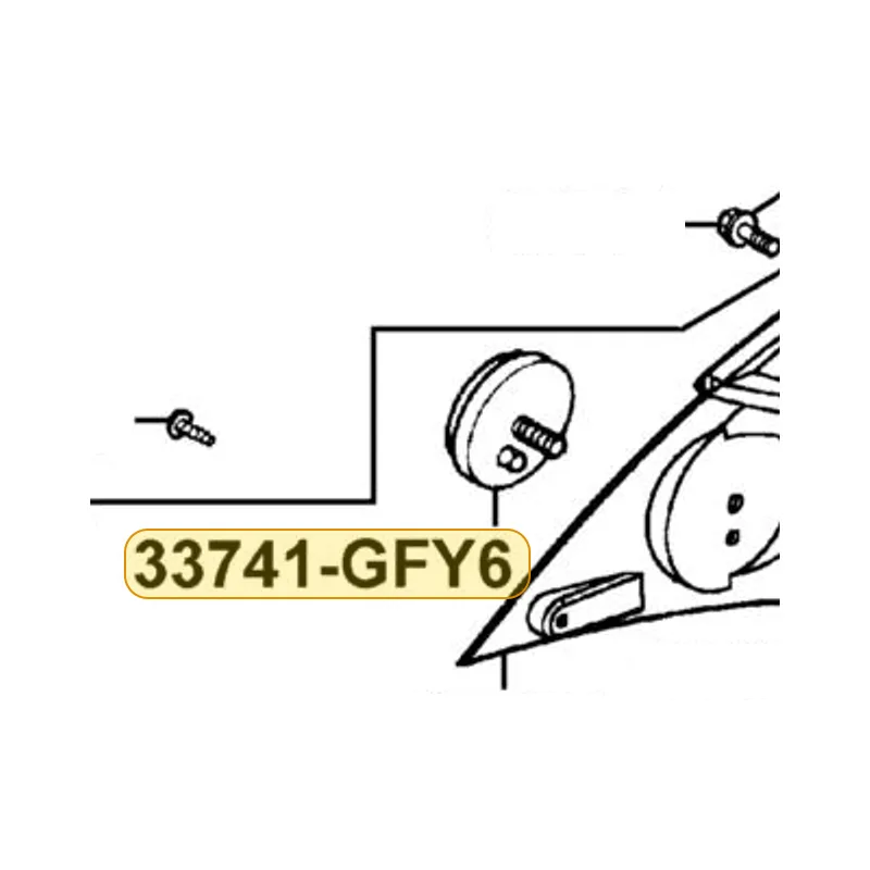 33735-KBG-9100 REFLEX REFLECTOR — diagram cutout