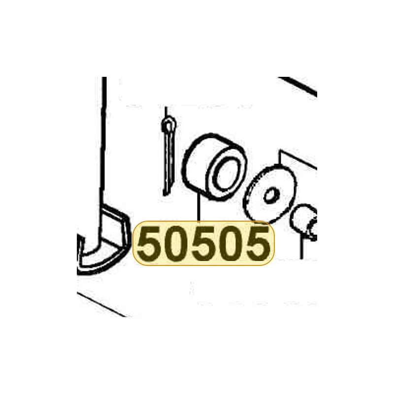 50505-KHE7-E00 STOPPER RUBBER — diagram cutout