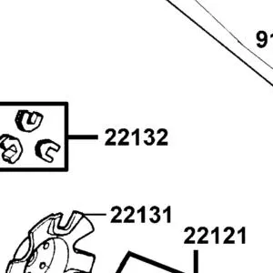 22132-GLW0-305 PIECE SLIDE(1SET:3PCS) — diagram cutout