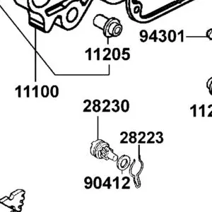 28230-GKAK-921 GEAR COMP KICK DRIVEN — diagram cutout