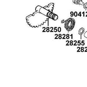 28250-KNBN-901 SPINDLE COMP KICK STARTER — diagram cutout