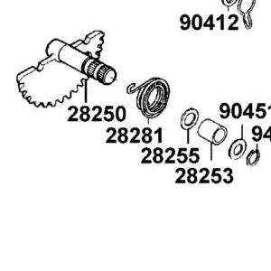 28281-GBN2-60A SPRING KICK RETURN — diagram cutout
