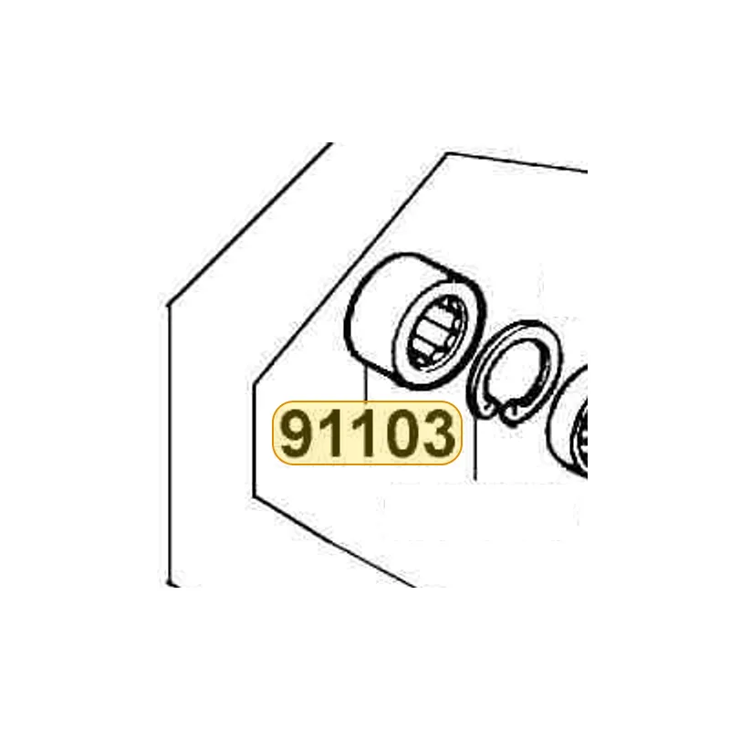 91103-GAR1-004 BRG NEEDLE 17*25*18 WS — diagram cutout
