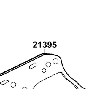 21395-LBD3-900 GASKET MISSION CASE A — diagram cutout